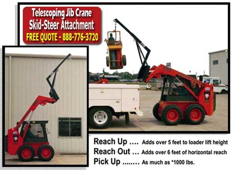 jib crane for skid steer|skid steer crane for sale.